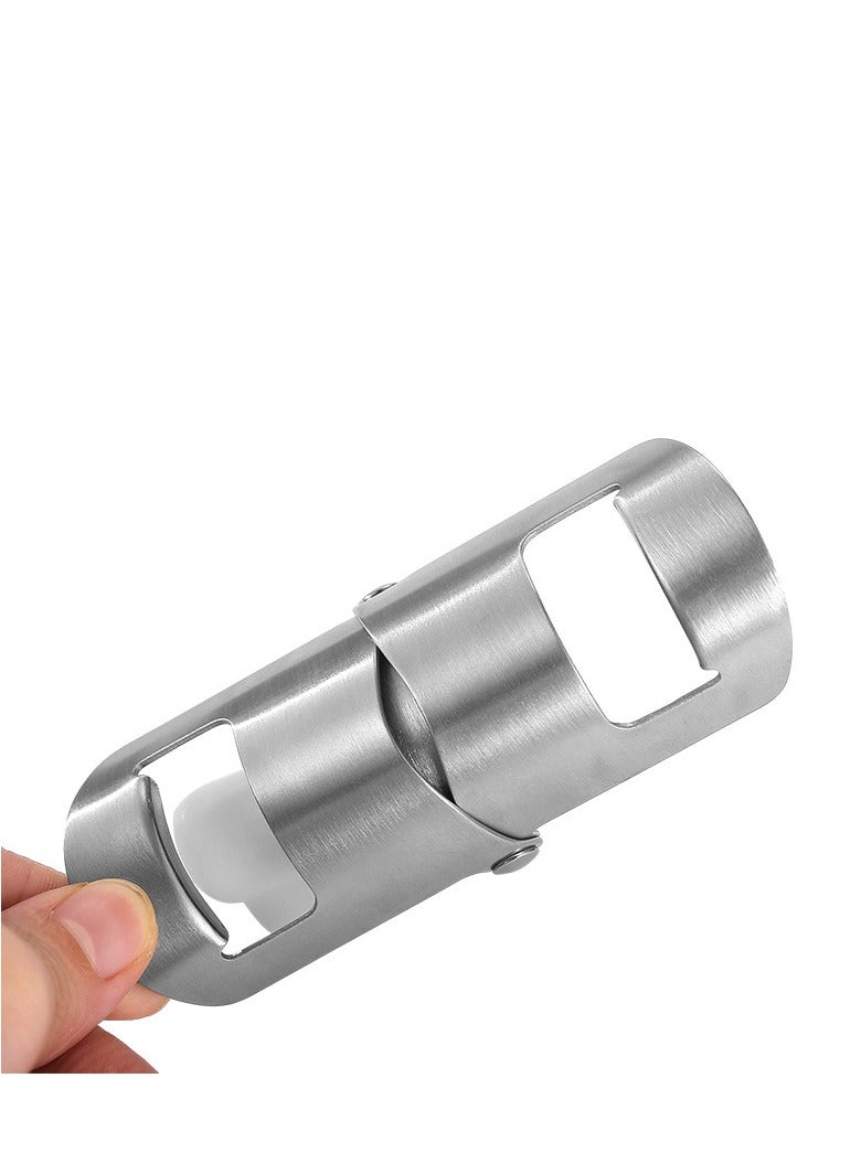 Bluejw Stainless Steel Sealed Champagne Bottle Stopper Bar Silver 5.5x3.5 cm Wine Stopper Birthday Party Wedding Anniversary Wine Fresh-Keeping Stopper Ideal Gift Bar Accessories Kitchen Tools - Image 5