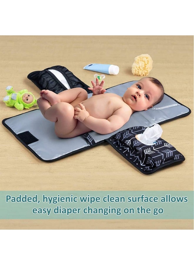 Snowie Soft ® Baby Changing Pad, Portable Changing Pad For Baby Diaper Bag Or Changing Table Pad. One-Hand Diaper Change Pad. Baby Shower Gifts, Newborn Baby Essentials, Unisex Baby Stuff - Image 2