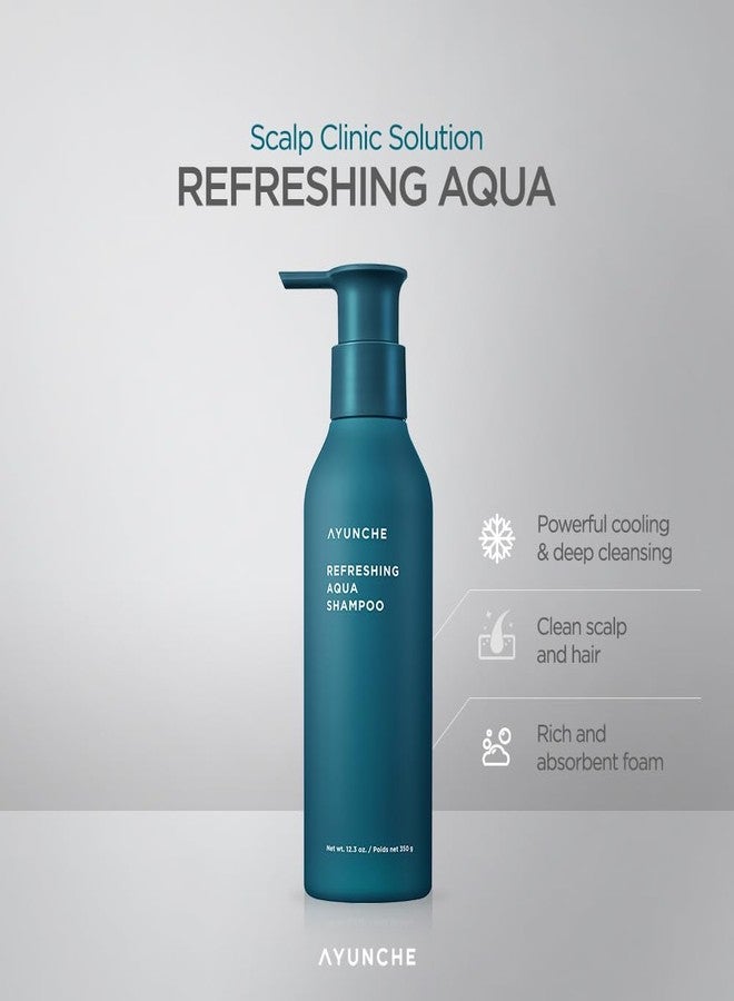 AYUNCHE Refreshing Shampoo for Oily Scalp, 11.8oz Purifying & Cool Down | Powerful Cooling & Deep Cleansing | Anti-Dandruff Shampoo | Korean Salon Brand - Image 2