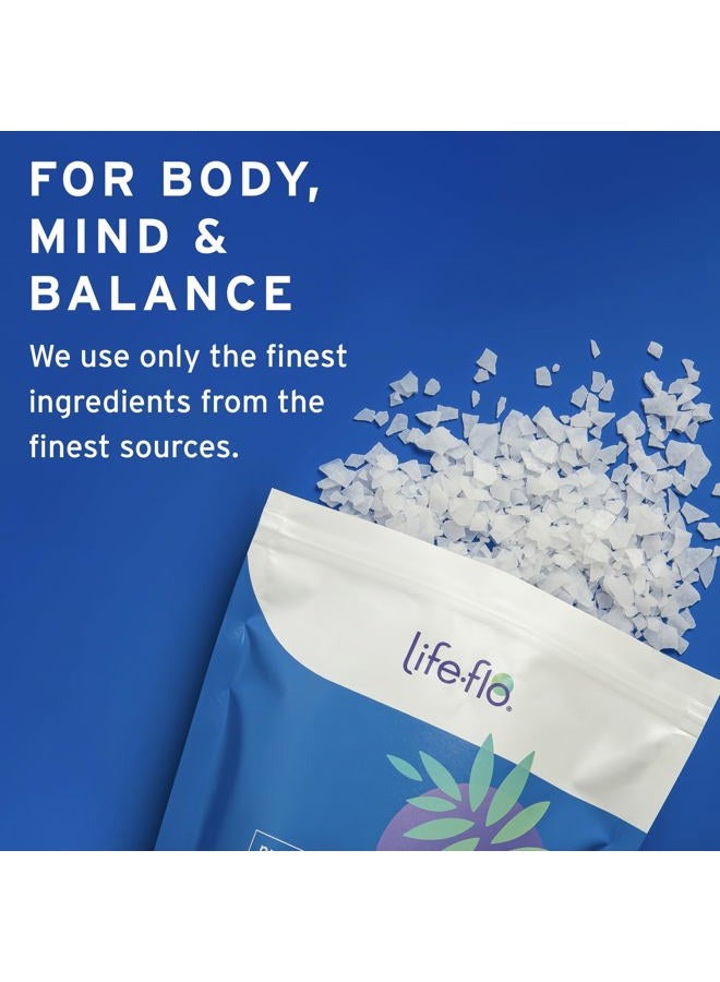 Life-flo Pure Magnesium Bath Flakes - Relaxing Bath Soak - Concentrated Magnesium Chloride Flakes from the Zechstein Seabed - Relief and Relaxation w/Ancient Trace Minerals - 60-Day Guarantee, 1.65lb - Image 4