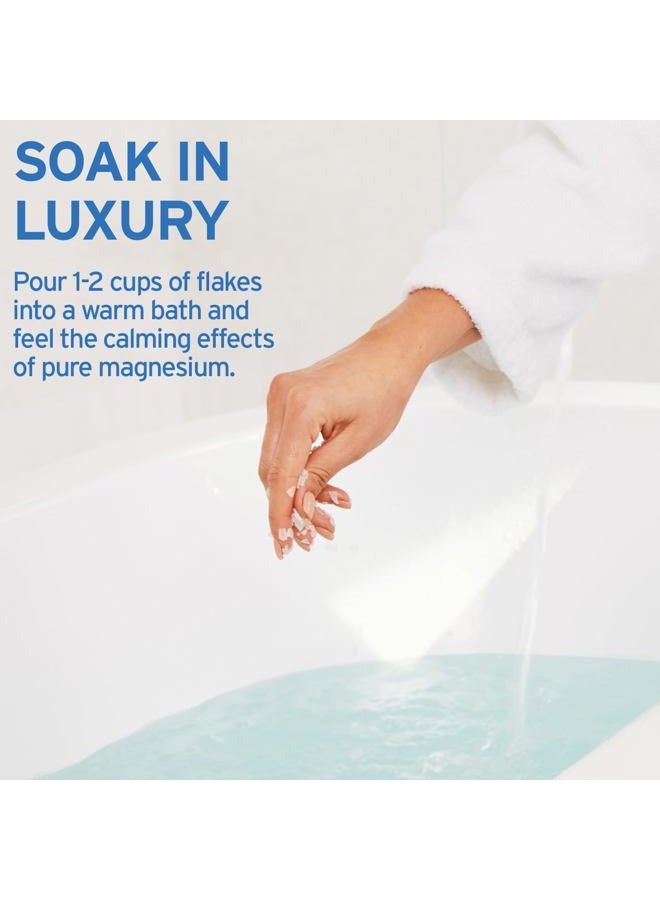 Life-flo Pure Magnesium Bath Flakes - Relaxing Bath Soak - Concentrated Magnesium Chloride Flakes from the Zechstein Seabed - Relief and Relaxation w/Ancient Trace Minerals - 60-Day Guarantee, 1.65lb - Image 5