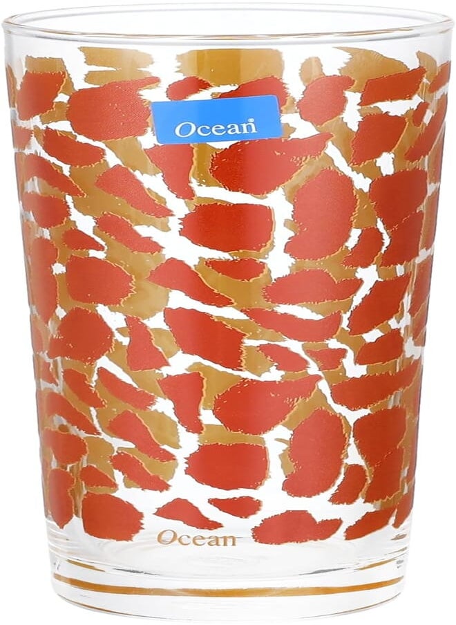 Ocean - Ocean Glass Cup - Natural Life Giraffe Refreshing Drink, Set of 2, 435 ml - Image 1