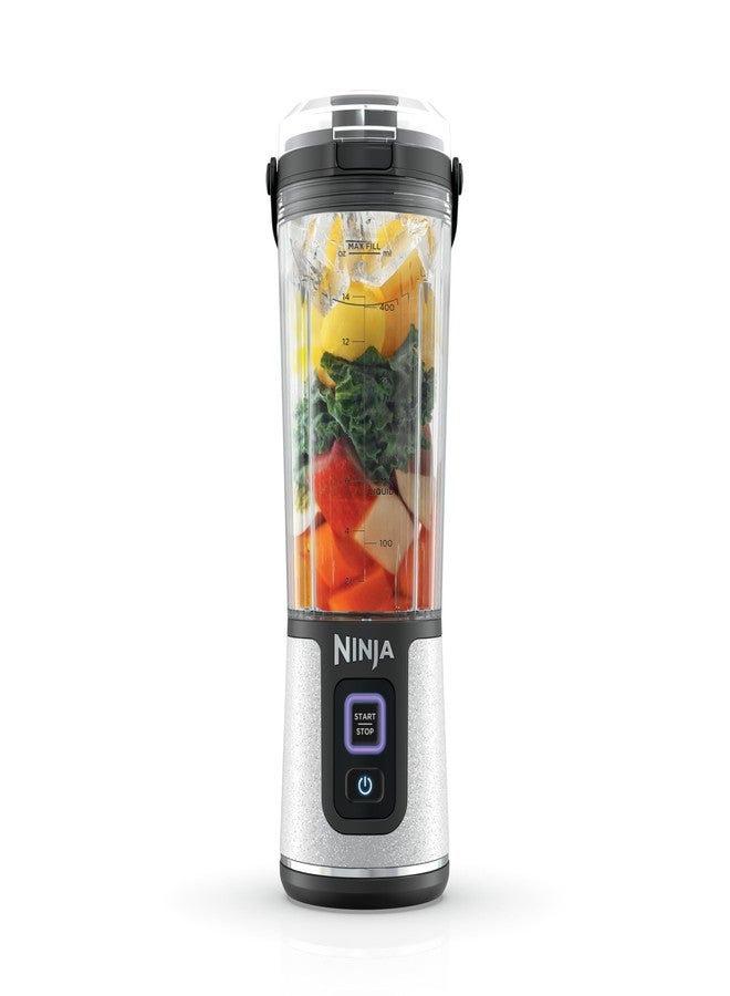 Ninja Blast Portable Blender, Cordless, 18oz. Vessel, Personal Blender for Shakes & Smoothies, BPA Free, Leakproof Lid & Sip Spout, USB-C Rechargeable, Dishwasher Safe Parts, White Glitter, BC152GL - Image 1