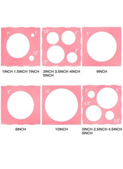 Pllieay 14 Holes Balloon Sizer Box Cube Pink Plastic Balloon Measurement Box Collapsible Balloon Sizer Tool With Instructions For Balloon Decoration Balloon Arch Balloon Columns 110 Inch  - Image 4