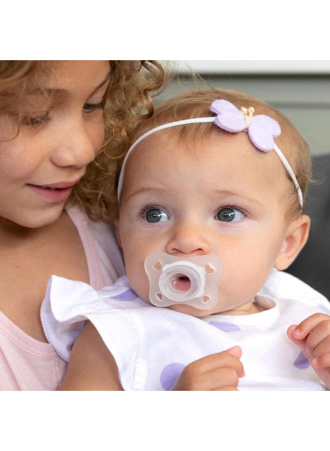 Chicco لهاية شيكو فيزيوفورما 100% سيليكون ناعم قطعة واحدة صغيرة للأطفال من 0-2 أشهر | خالية من BPA واللاتكس | علبة تعقيم قابلة لإعادة الاستخدام | 2 حزمة - Image 2