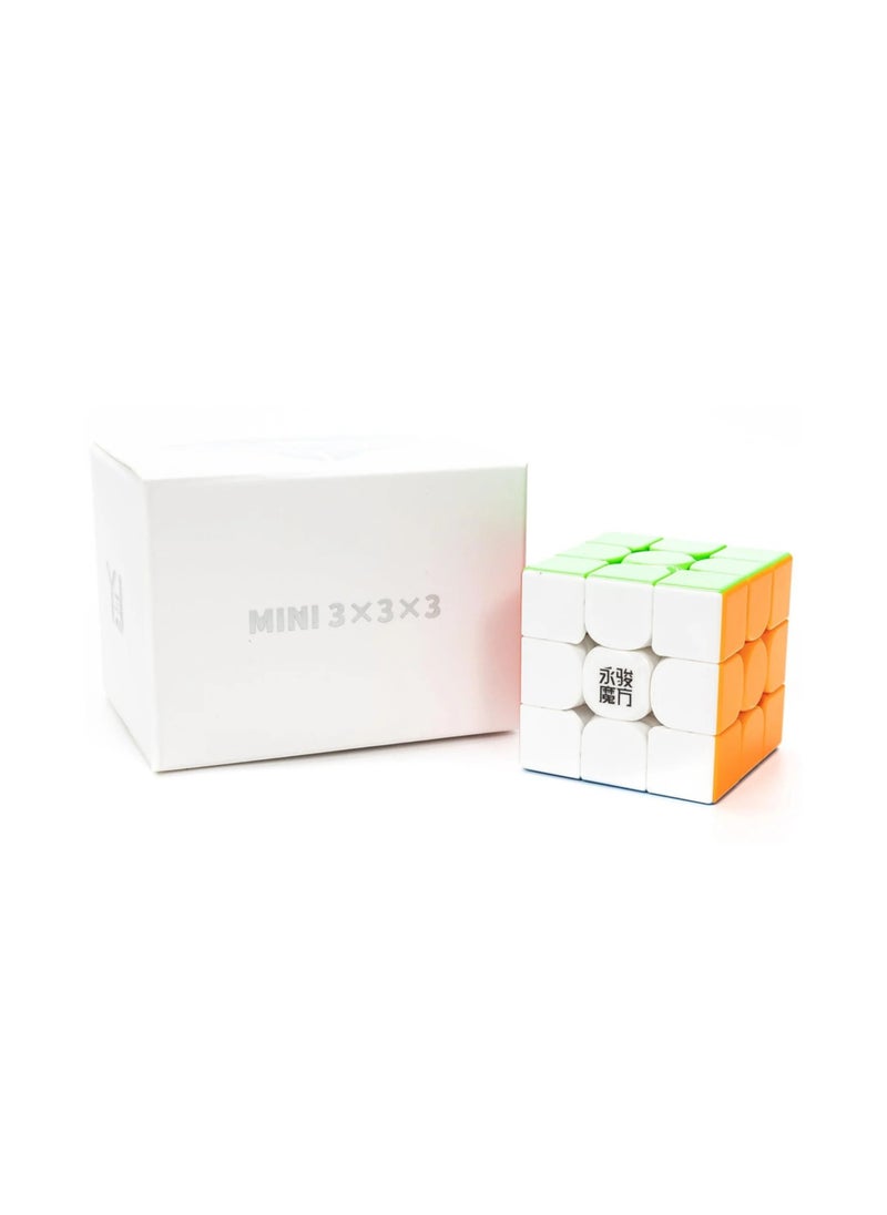 واي جيه YJ ZhiLong Mini 3x3 مكعب السرعة المغناطيسي بدون ملصقات  - Image 1