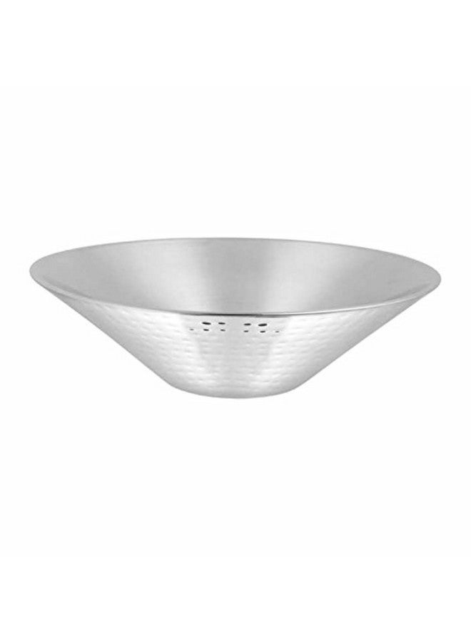 Shri & Sam Shri & Sam Stainless Steel Conic Hammered Double Wall Salad Bowl, 21cm, Silver  - Image 1
