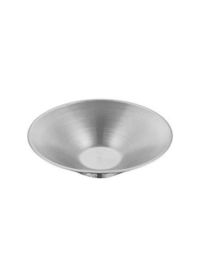 Shri & Sam Shri & Sam Stainless Steel Conic Hammered Double Wall Salad Bowl, 21cm, Silver  - Image 4