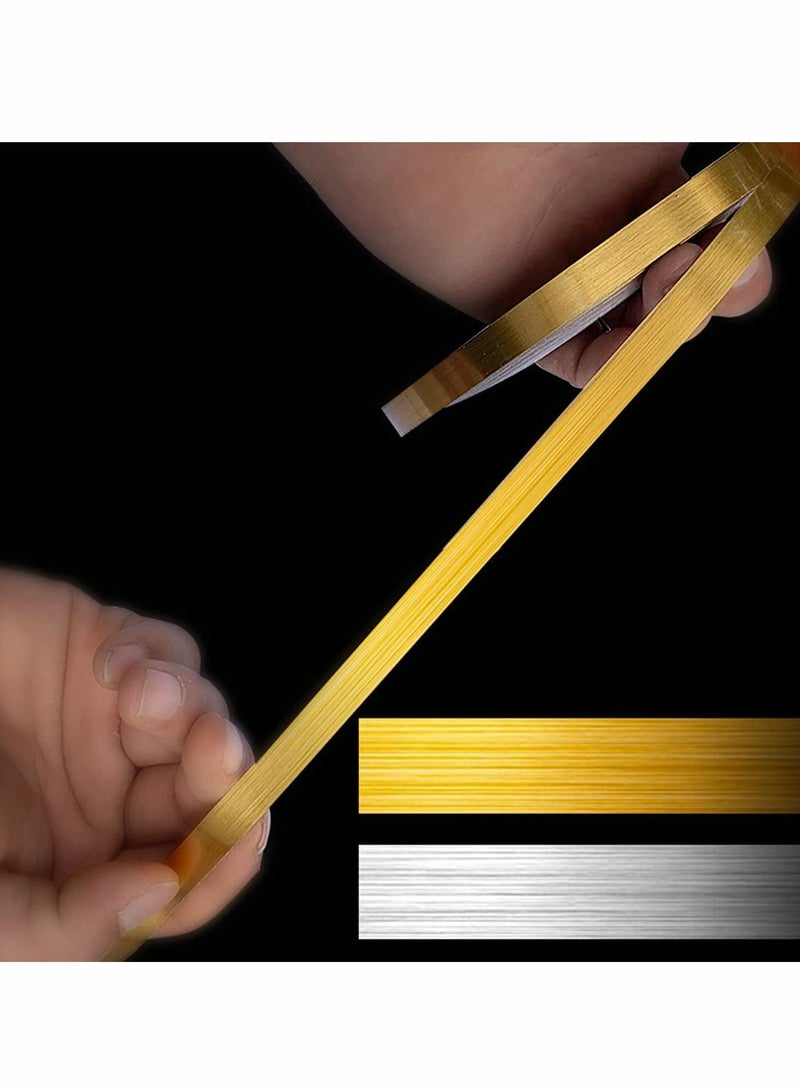 Metallic Graphic Art Tape 1cm x 50m for DIY Projects, Wall Accents, Home Decor, Wardrobe, Bathroom, Floor, Tile, and Vehicle Detailing - Image 2