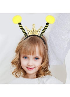 BinaryABC Halloween Bee Headband,Halloween Antenna Ball Headband,Halloween Costume Assesories  - Image 2