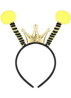 BinaryABC Halloween Bee Headband,Halloween Antenna Ball Headband,Halloween Costume Assesories  - Image 1
