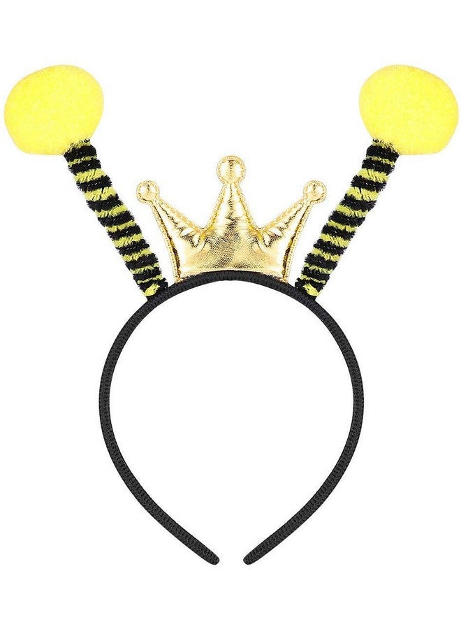 BinaryABC Halloween Bee Headband,Halloween Antenna Ball Headband,Halloween Costume Assesories - Image 1