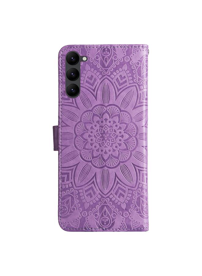 اس-توب جراب لهاتف Samsung Galaxy S23 5G، جراب جلدي منقوش بزهرة عباد الشمس - Image 3