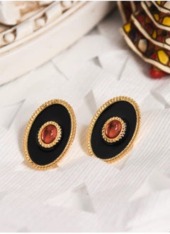 General Vintage Colored Gemstone Earrings  - Image 1
