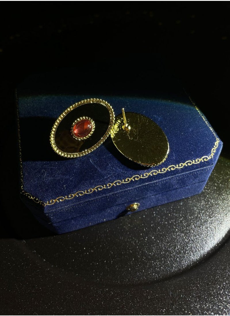 General Vintage Colored Gemstone Earrings  - Image 3