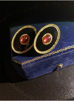 General Vintage Colored Gemstone Earrings  - Image 2