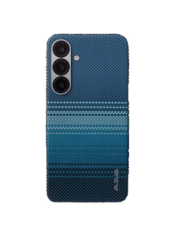 PITAKA - Galaxy S25 Magsafe Case Aries Tactile Woven Cover / Ultra Slim / Raised Camera Lip / Woven Touch / Drop and Damage Protection / Durable Back Cover - Moonrise - Image 1