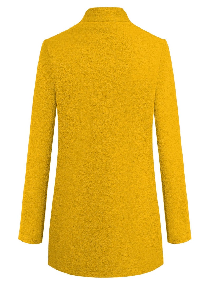 Loquat Autumn And Winter New Fashion Solid Color Overcoat  - Image 2