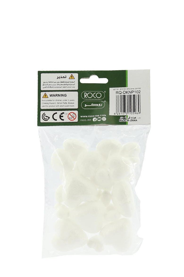 ROCO Heart Foam Art White