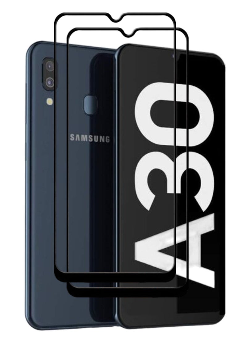 ACLIX 2 Pieces Antistatic ESD Dustproof Premium Quality High Definition Tempered Glass Screen Protector Designed For Samsung Galaxy A30 - Image 1