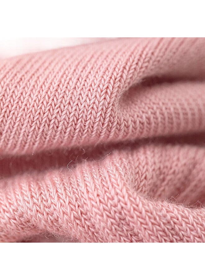 Dweck Yoga Socks For Women, Mid-Calf Fitness Sports Socks, Cotton Long Socks, Fake Two-Piece Floor Non-Slip Dance Socks, Pink - Image 3