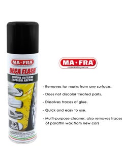 MAFRA MAFRA Tar Cleaner Spray 250ml Deca Flash Tar Remover Adhesive Remover For Car, ITALY  - Image 3