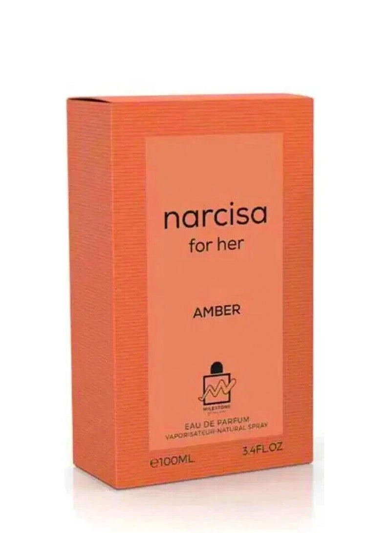 Milestone Narcisa Amber For Women EDP 100ml - Image 3