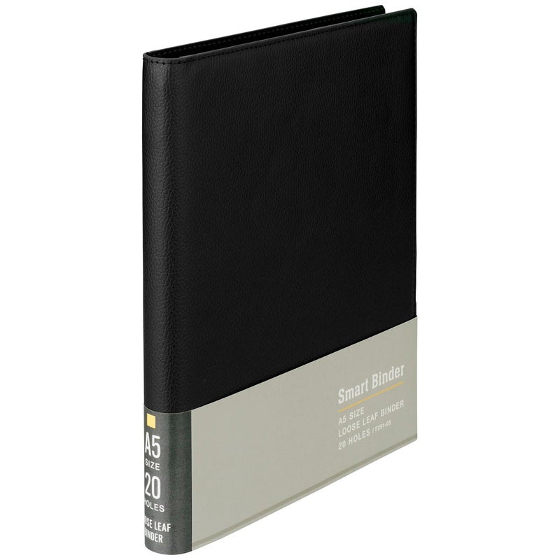 Maruman F29105 Binder Smart Binder A5 20 Holes Black - Image 2