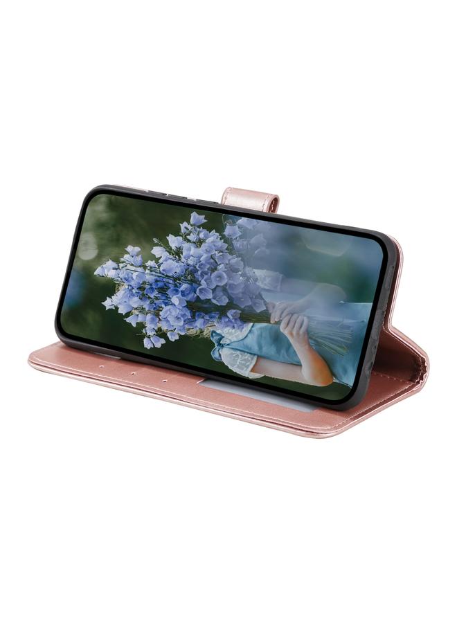 اس-توب جراب لهاتف Samsung Galaxy S25 Ultra 5G جراب هاتف جلدي منقوش بزهرة الطوطم - Image 5