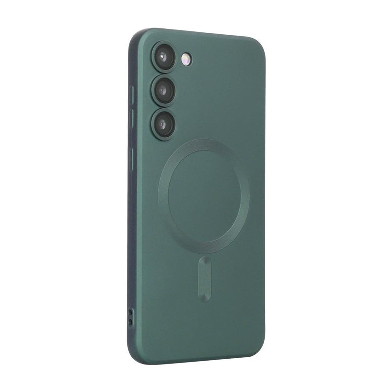 ENKAY For Samsung Galaxy A24 Magsafe Matte Tpu Phone Case With Lens Film(Deep Green) - Image 1