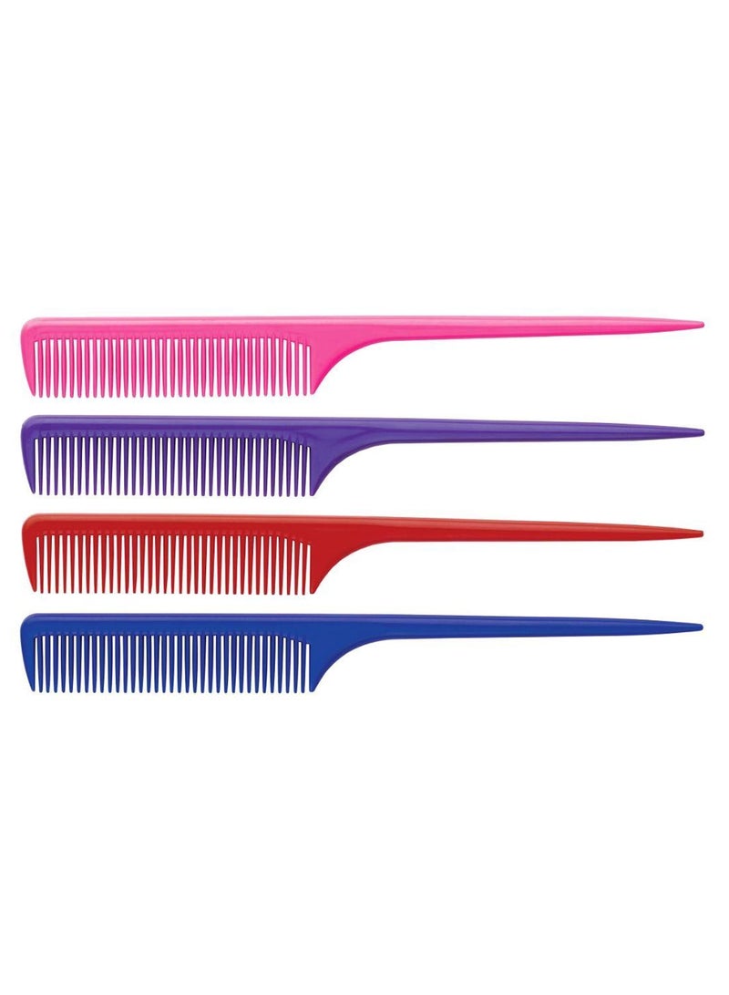 NIBEMINENT 12-Piece Rat Tail Comb Set Multicolour 12 x 9inch - Image 2