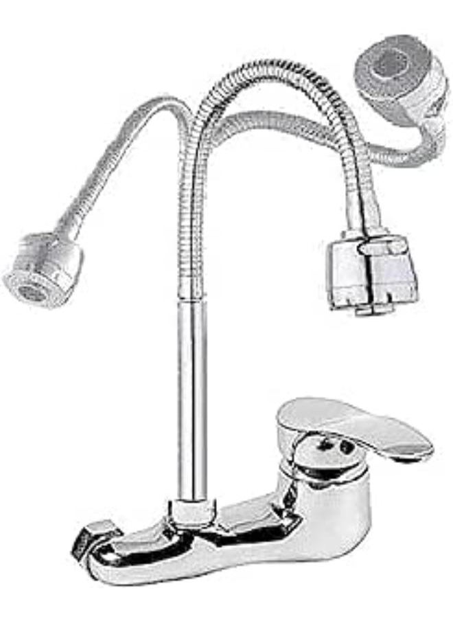 Shams - Wall-Hung Kitchen Mixer (Silver) - Image 1