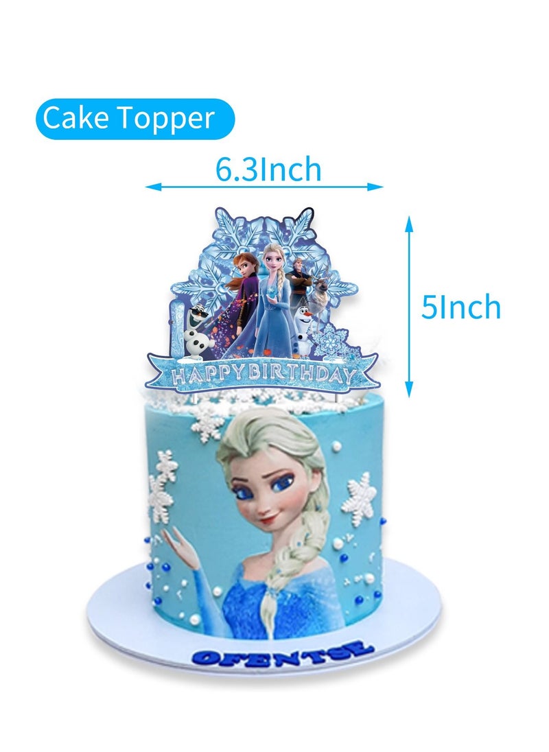 LA FIESTA Frozen Birthday Party Decorations For Kids  - Image 2