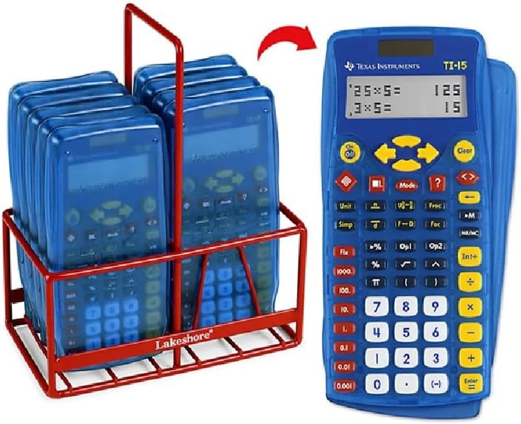 TEXAS INSTRUMENTS آلة حاسبة شمسية TI-108 / مجموعة المعلم (مجموعة من 10)  - Image 1