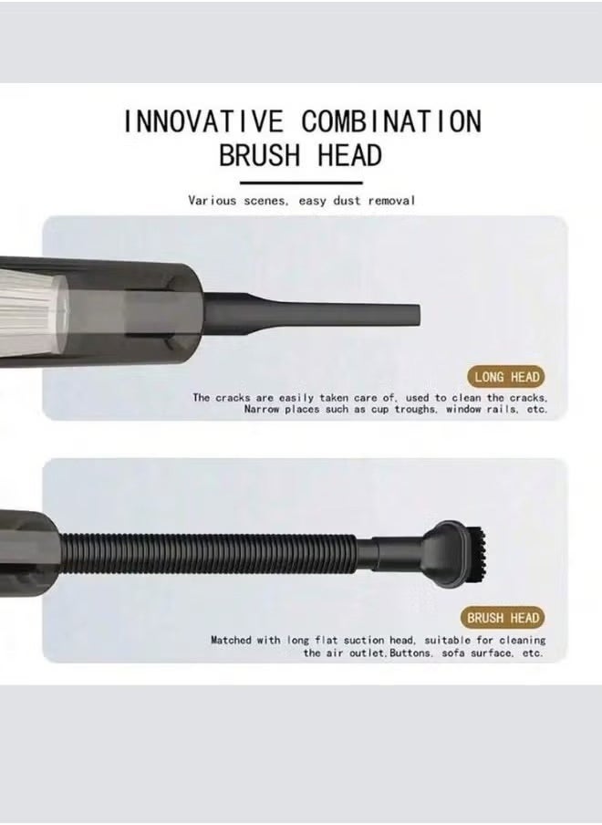 Denx Cordless Handheld Vacuum Cleaner, Portable Vacuum Cleaner For Home And Car With Rechargeable Battery, 120W Fast Charging, Handheld For Deep Cleaning In Kitchen, Pet Hair And Car, 5000Pa Suction Power - Image 5