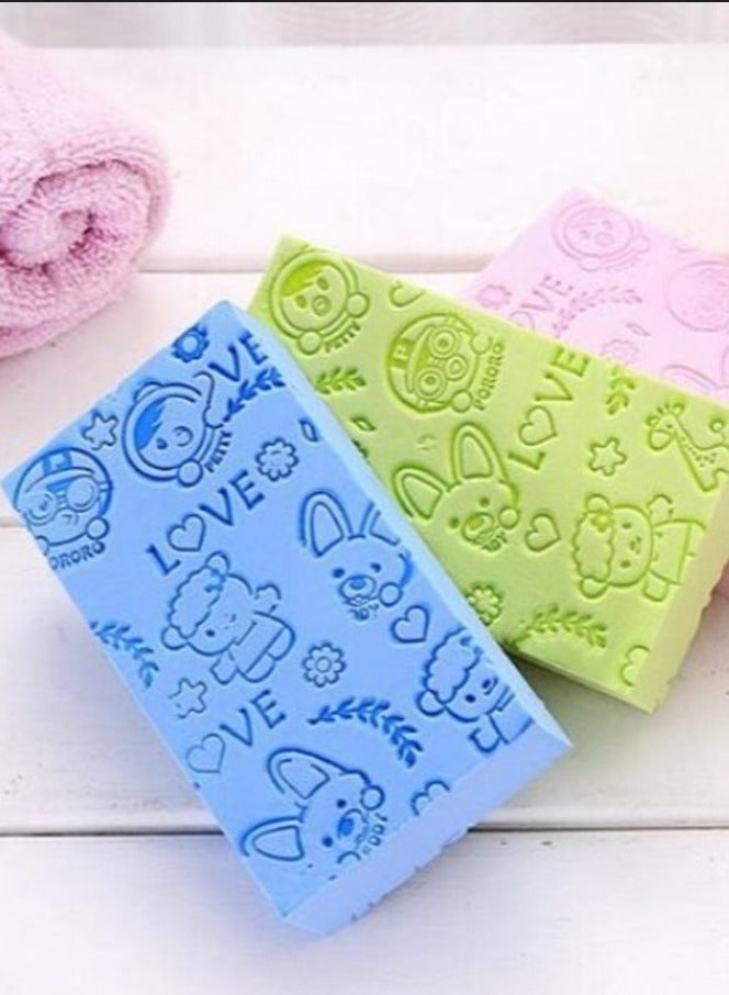 3 pcs Bath Body Sponge Loofah - Body Brush for Shower Exfoliation, Scrubbing and Back and Full Body Massage - Bath Loofah for Deep Cleansing and Dead Skin Removal - Body Scrubber for Men and Women - Long Lasting and Easy Skin Care Spa Massage Tool - Image 1