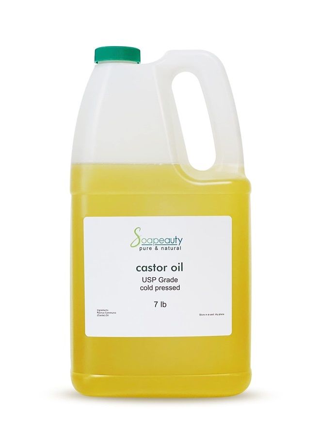 Soapeauty Cold Pressed Castor Oil |100% Pure Natural Castor Oil Promotes Healthy Skin & Hair | Thickens Eyebrows & Lengthens Eyelashes | 7 lbs - Image 1