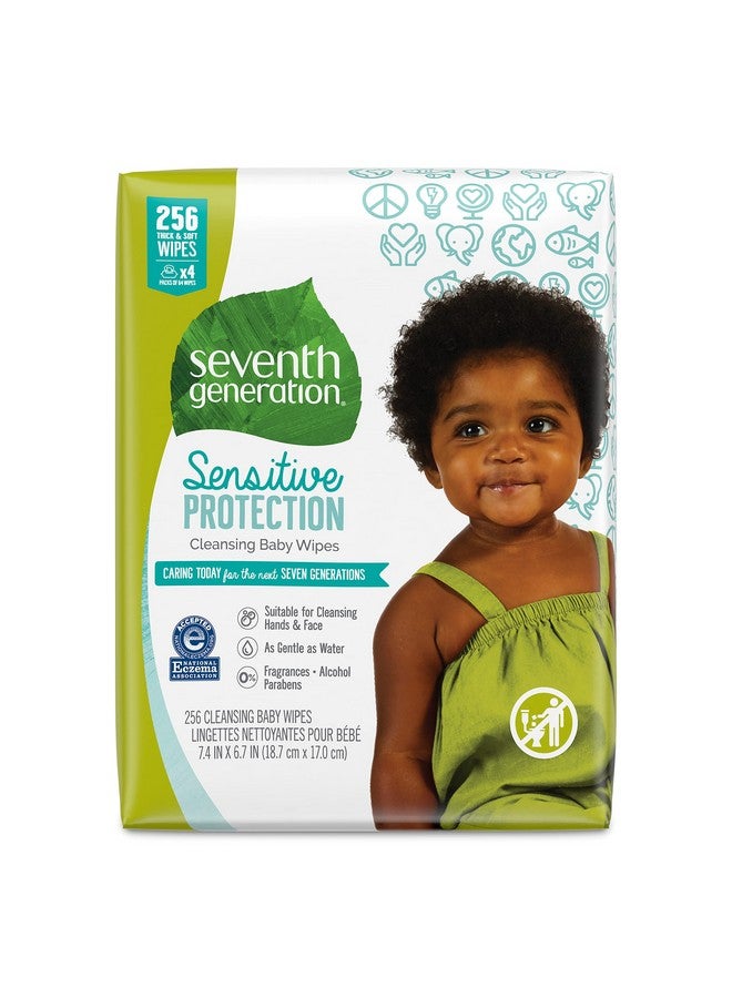 Seventh Generation Baby Wipes Refill With Tape Seal Sensitive Protection Unscented Baby Wipes 256 Count - Image 1
