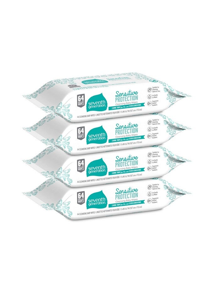 Seventh Generation Baby Wipes Refill With Tape Seal Sensitive Protection Unscented Baby Wipes 256 Count - Image 2