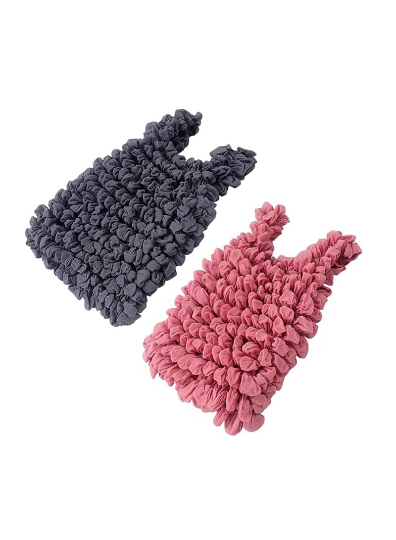 CMGTYYD 2 Pcs Reusable Shopping Bags,Magic Elastic Shopping Bag,Folding Portable Eco-friendly Tote Shopping Bag,Multi-functional Cotton Pleated Bag - Image 1