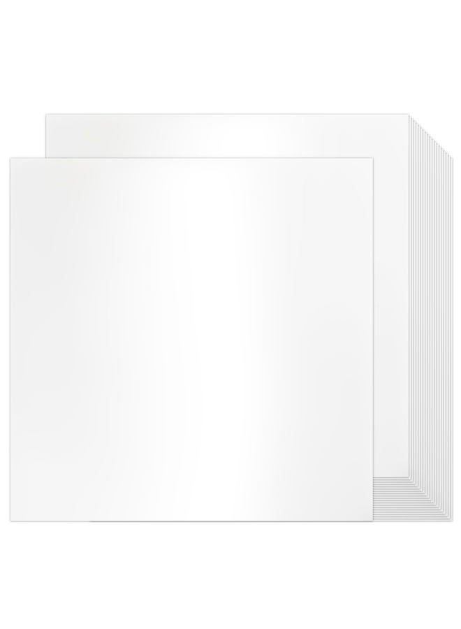 Goefun White Shimmer Cardstock 12x12, Glossy Cardstock Printer Paper 80 lb Metallic Paper Pearl Card Stock for Cricut, Invitations and Card Making, 100 Pack - Image 1