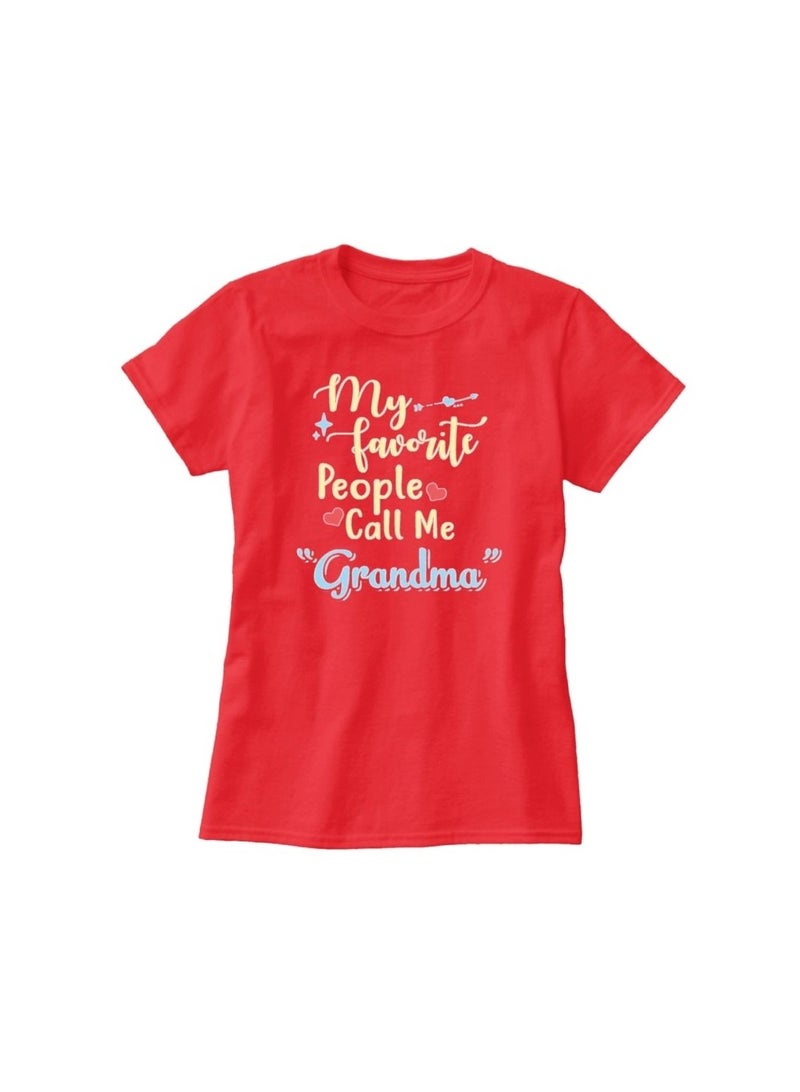 PRINTSHOP4ME Grandma T-Shirt–Round Neck|Cotton Fabric|Half Sleeve–Comfortable Casual Tshirt For Grandmother|Gift For Grandmothers,Moms&Senior Women - Image 3