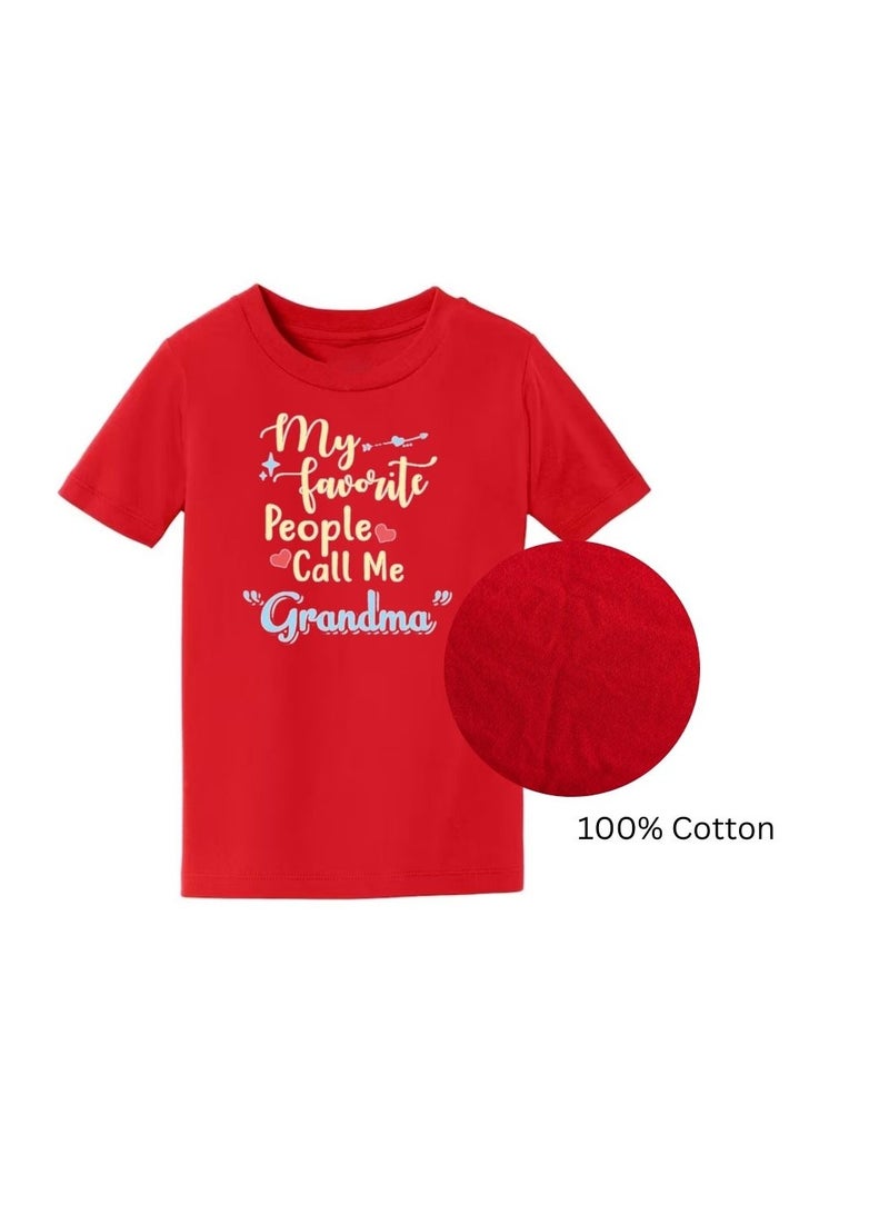 PRINTSHOP4ME Grandma T-Shirt–Round Neck|Cotton Fabric|Half Sleeve–Comfortable Casual Tshirt For Grandmother|Gift For Grandmothers,Moms&Senior Women - Image 5