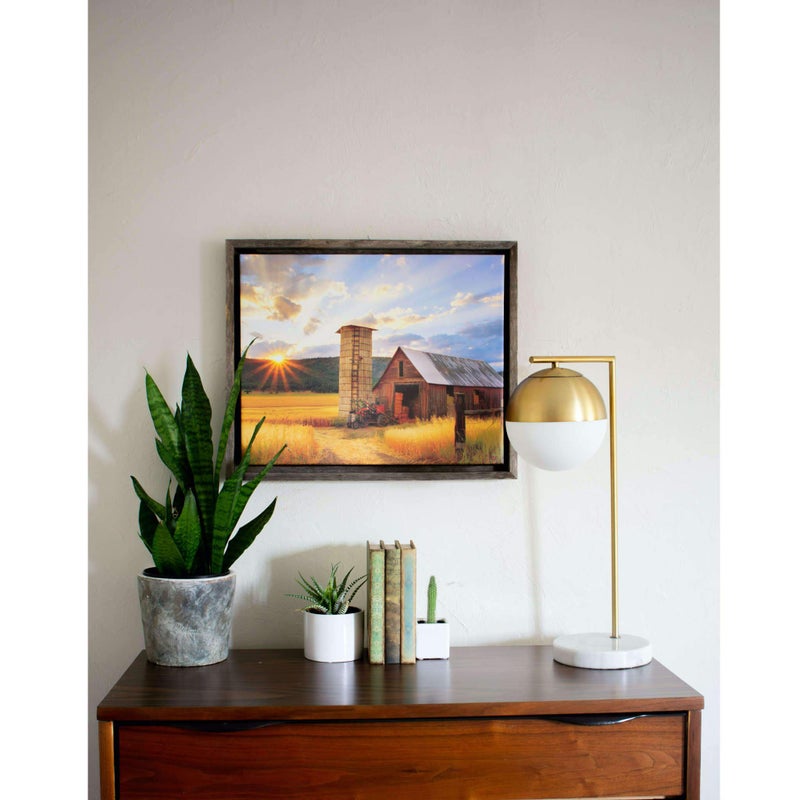 BarnwoodUSA LLC BarnwoodUSA  Rustic Barnwood Canvas Frame  for Oil Paintings  Wall Art  Natural Weathered Gray  16 x 20 