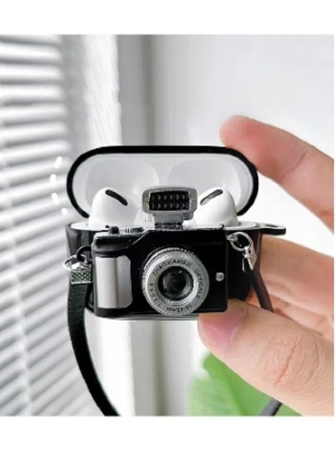 Generic - For Bluetooth Headset Air Pods Pro 2 Generation Protective Case Creative Cartoon Camera Protective Case - Resistant Waterproof Case - Image 1