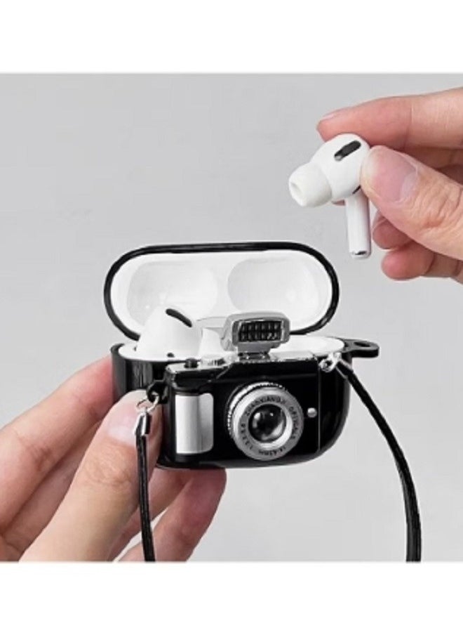 Generic - For Bluetooth Headset Air Pods Pro 2 Generation Protective Case Creative Cartoon Camera Protective Case - Resistant Waterproof Case - Image 1