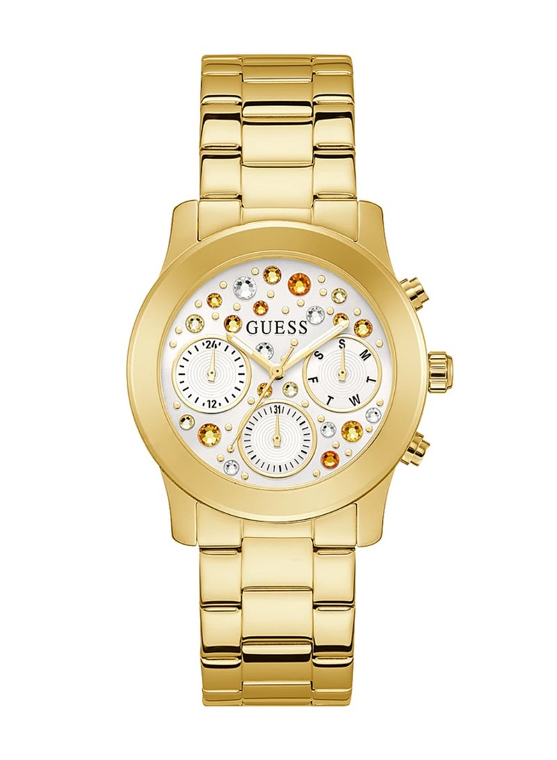 GUESS Women's Gold Tone Case Gold Tone Stainless Steel Watch GW0559L2 - 38mm - Image 1