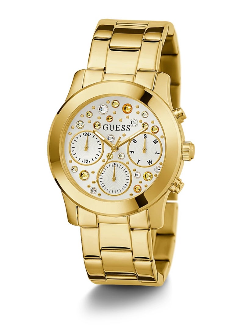 GUESS Women's Gold Tone Case Gold Tone Stainless Steel Watch GW0559L2 - 38mm - Image 5