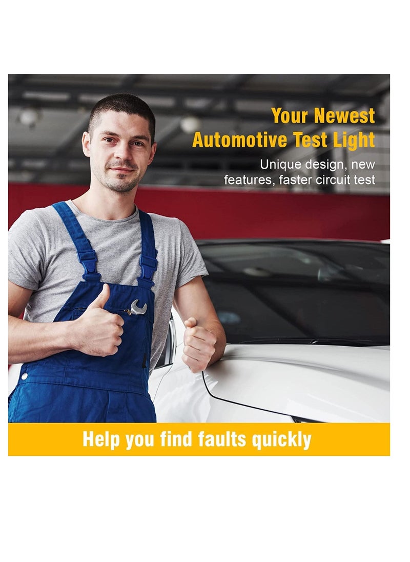 Loquat Test Light Automotive Electric 12 Volt Circuit Fuse Motorcycle Wiring Continuity Tester with LED Display,Voltage Light Tester for Car Automotive Truck - Image 5