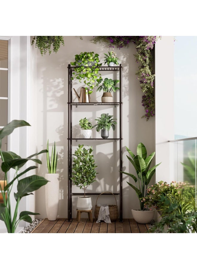 Toilet Storage Shelf, Multi-Purpose 3-Tier Metal Bathroom Organizer Rack, Space-Saving Freestanding Storage Unit for Bathroom, Balcony, Living Room - Image 4